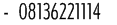 -&nbsp; 08136221114